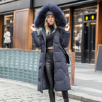 Hannah | Women’s Winter Quilted Coat with Hood Trim