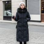 Hannah | Women’s Winter Quilted Coat with Hood Trim