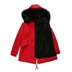 Florence Women’s Winter Parka Coat with Button Closure
