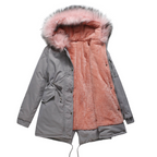 Florence Women’s Winter Parka Coat with Button Closure