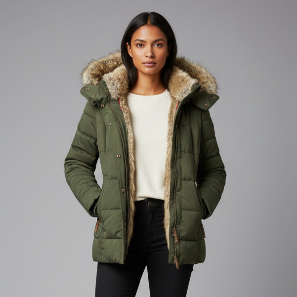 Invy Women’s Winter Puffer Parka Jacket